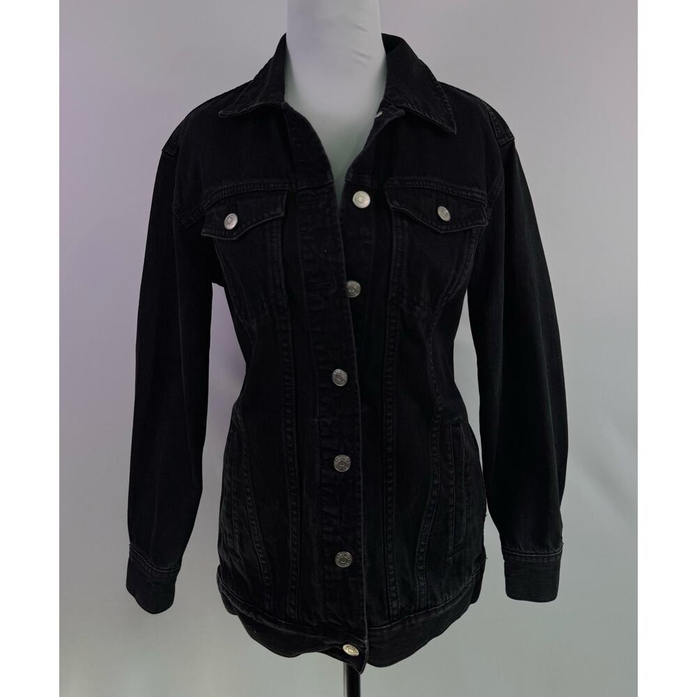 Madewell Black Denim Trucker Jacket Women’s XXS Classic Fit